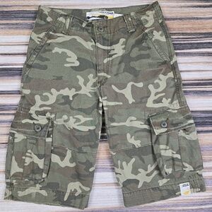 Levis Camo Canvas Long Shorts Boys 18 Regular 32 x 14